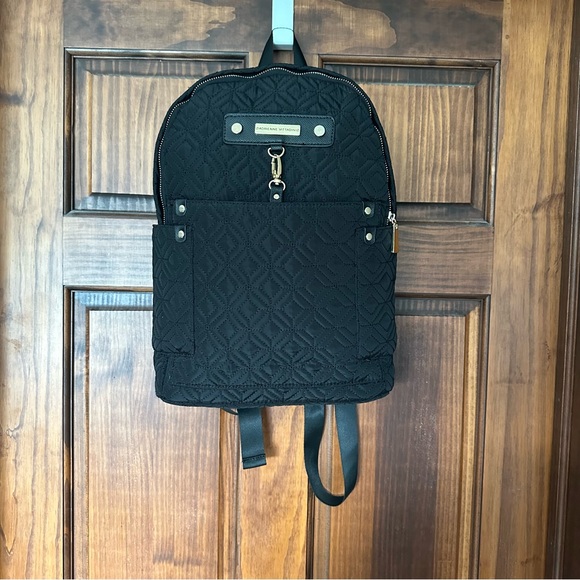 Adrienne Vittadini Quilted Black Backpack NWOT - Picture 3 of 8